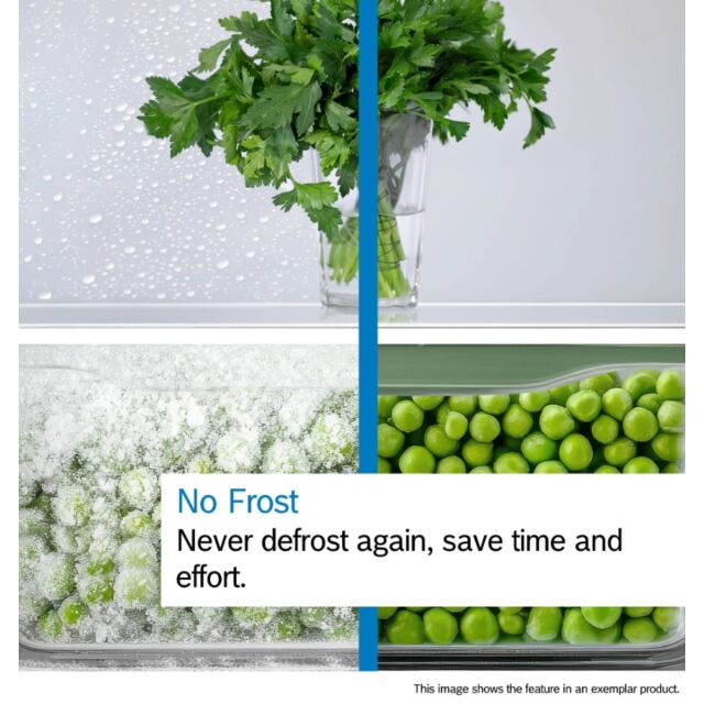 Bosch KGN33NLEBG S/Steel Look 176x60 NoFrost fridge freezer, MultiBox, MultiAirflow, LED light,3 fre