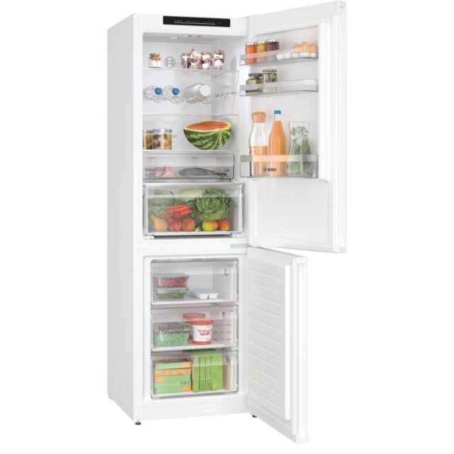 Bosch KGN362WDFG Frost Free Fridge Freezer H186 W60 D66.5 - White