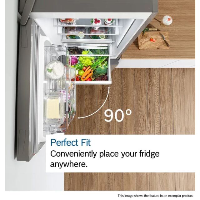 Bosch KGN392LEBG H2030 W600 D660 70/30 Total No Frost Fridge Freezer - Stainless Steel Look