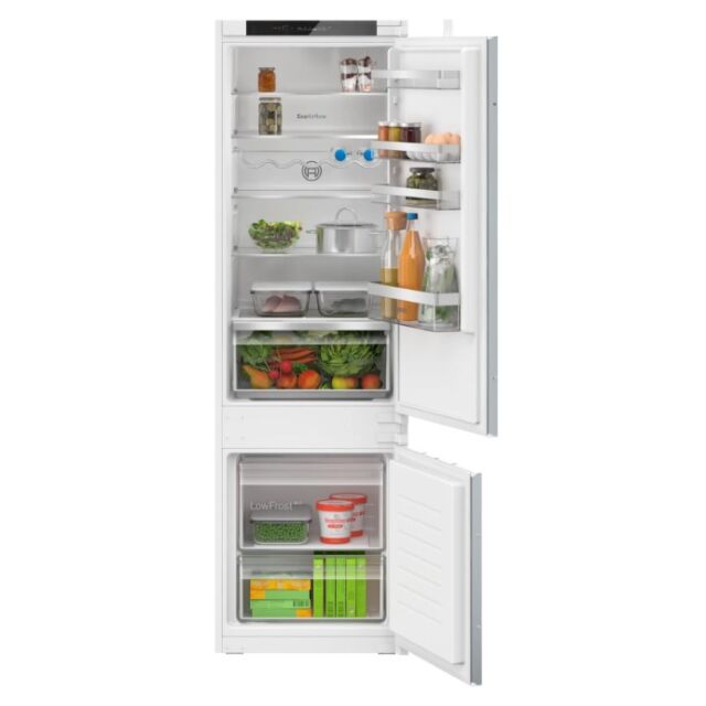 Bosch KIV87VSE0G 177x54 LowFrost bottom freezer, MultiBox, LED, SuperFreeze, 4 glass shelf, Sliding 