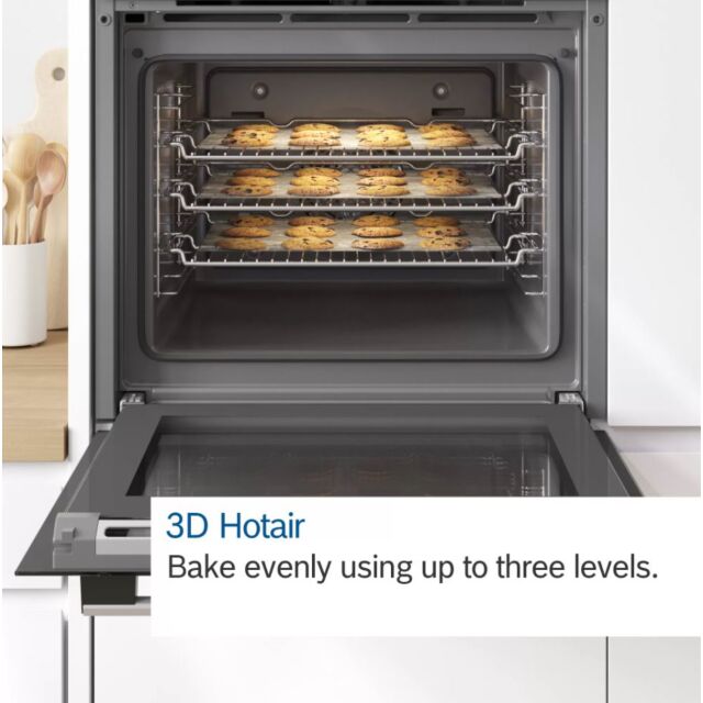 Bosch MHA133BR0B B/Steel Built-In Double Oven