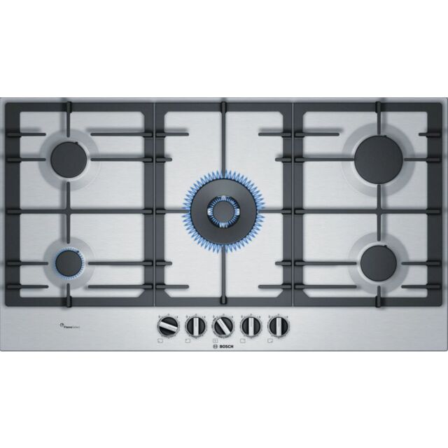 Bosch PCR9A5B90 S/Steel Built-In Gas Hob