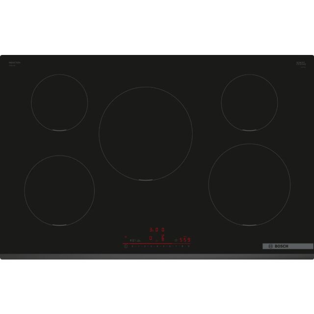 Bosch PIV831HB1E 80.2Cm Induction Hob - Black 5 Zone