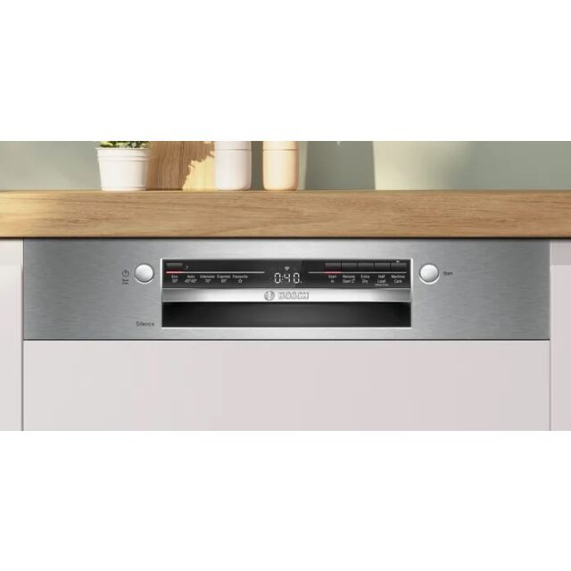 Bosch SMI2HTS02G Stainless steel Semi Int, 5 Programmes, Vario Baskets, 4 Options, 46Db, 9L, 13 Plac