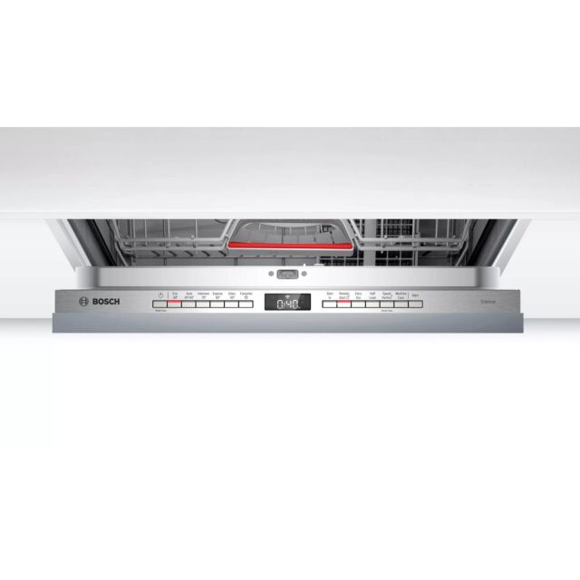 Bosch SMV4HVX00G Built In Dishwasher With Cutlery Tray - Stainless Steel - 14 Place Settings
