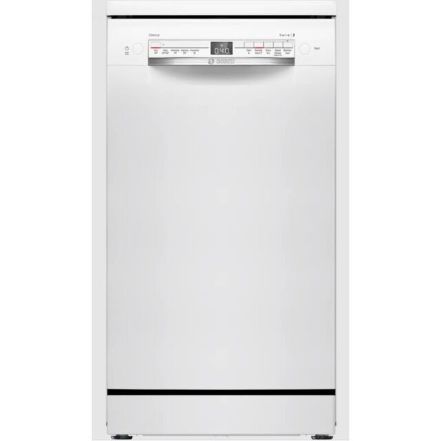 Bosch SPS2IKW01G Slimline Freestanding Dishwasher - White - 9 Place Settings