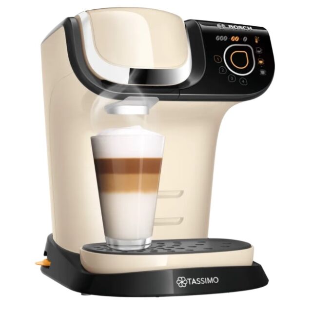 Bosch TAS6507GB Cream Tassimo My Way by Bosch Hot drinks machine with Brita water filtration system 