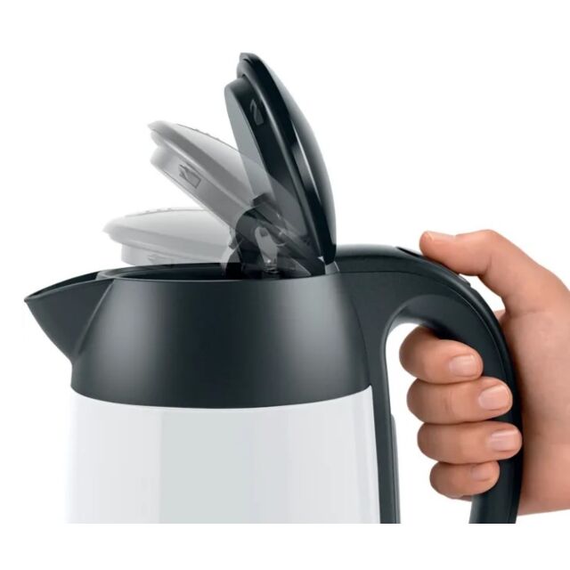 Bosch TWK3P421GB White 1,7 l capacity/ 360° rotary base/ 3000 W max. Triple Safety Feature: automati