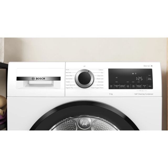 Bosch WQG24500GB 9kg Heat Pump Tumble Dryer - White