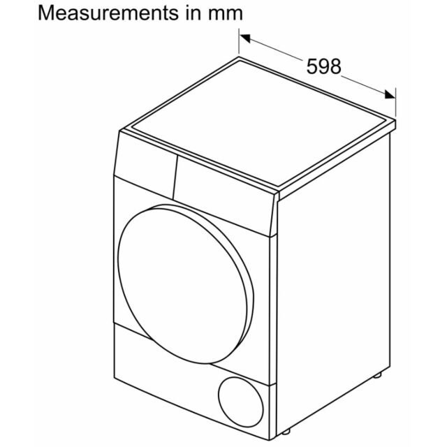 Bosch WQG24500GB 9kg Heat Pump Tumble Dryer - White