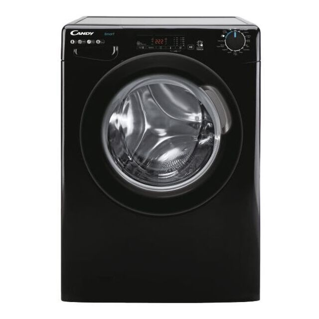 Candy CS148TBBE Black Washing Machine (8Kg/1400Spin)