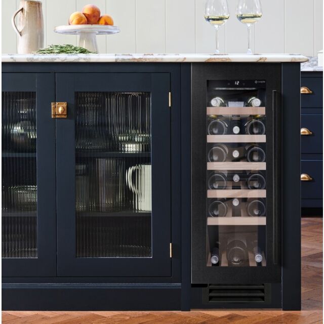 Caple WI3125BS Black Steel Undercounter Single Zone Cooler