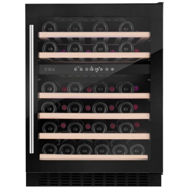 CDA CFWC604BL Fs/Under Counter 60Cm Wine Cooler, Black