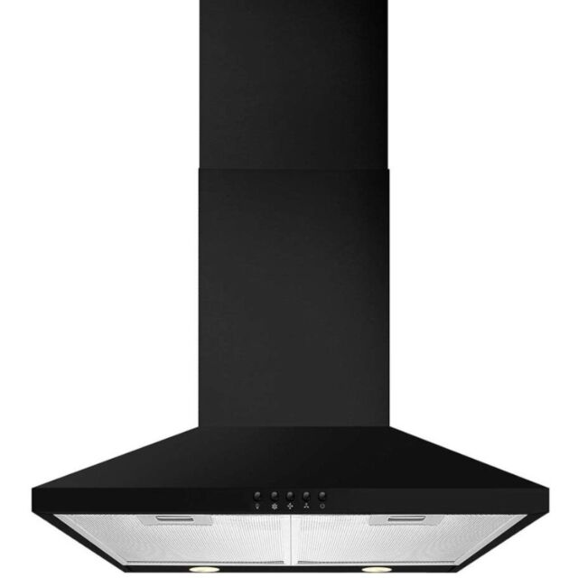CDA ECH63BL Black 60Cm Chimney Hood