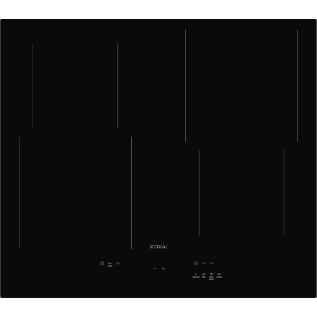 CDA HN6112FR 60cm 4 zone Induction hob - Black