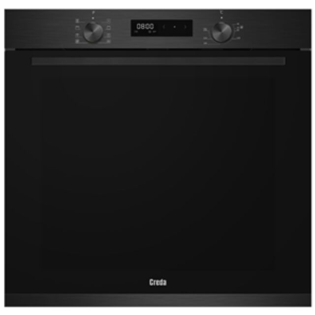 Creda C80BISMFBX Black Inox Built-In Single Oven