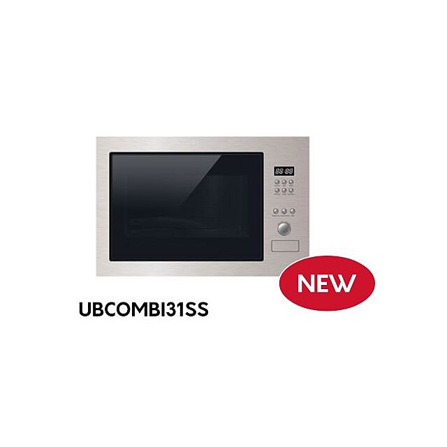 Culina UBCOMBI31SS Black + Steel Built-In Microwave With Convection Oven • Unbranded • H390 W592 D53