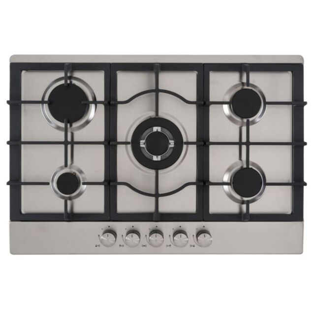 Culina UBGHC701S S/Steel 70Cm Built-In Gas Hob • Unbranded • Lpg Conversion Kit Included