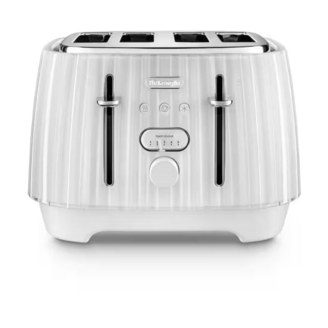 Delonghi CTD4003.W White Ballerina 4 Slice Toaster White