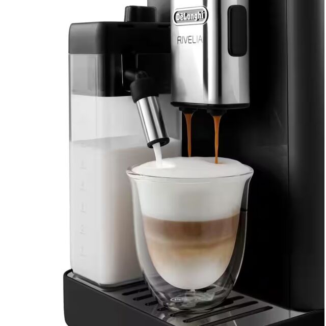 Delonghi EXAM440.55.B Black Rivelia Bean to Cup Coffee Machine
