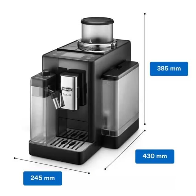 Delonghi EXAM440.55.B Black Rivelia Bean to Cup Coffee Machine