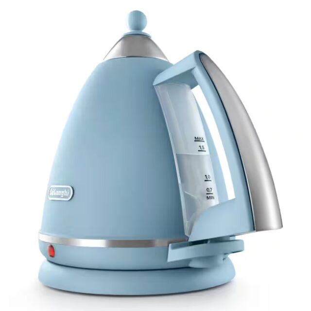 Delonghi KBX3016.AZ Blue Argento Flora Kettle