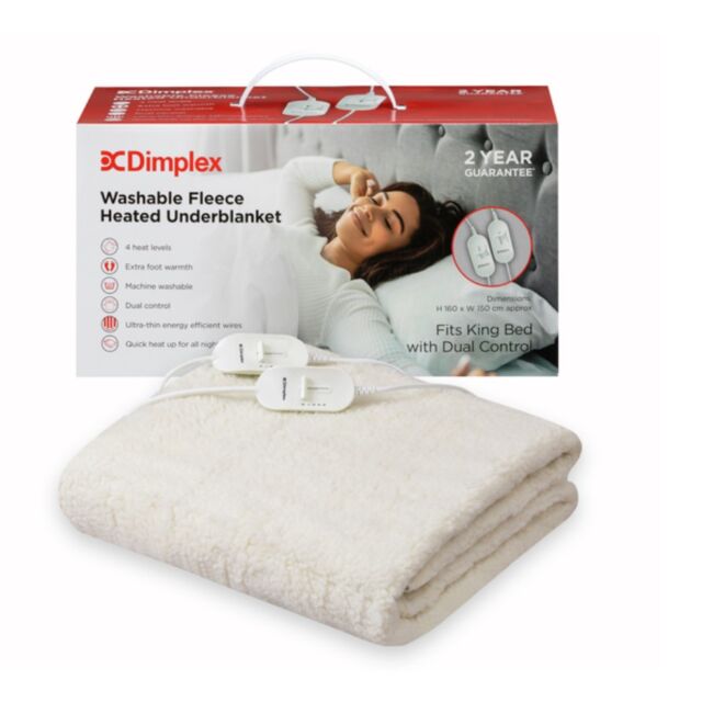 Dimplex DFB2004 King Size, Dual Control, Washable, 4 Heat, 152 * 160