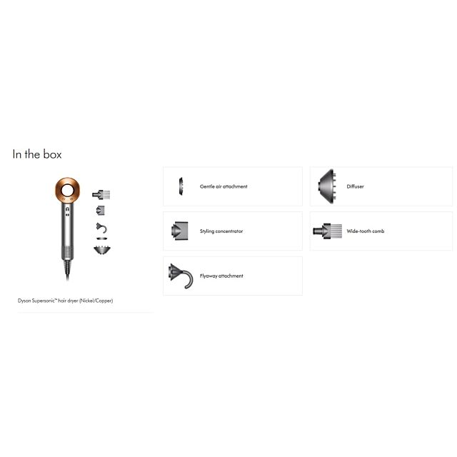 Dyson HD07 SUPERSONIC™ Copper/Nickel Hairdryer # 389923-01