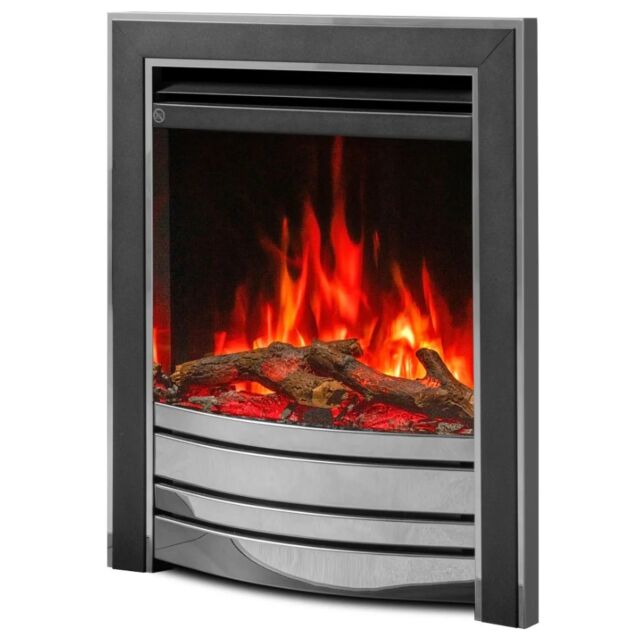Fire Fx 232-124 Amara Chrome & Black 16inch Inset Electric Fire