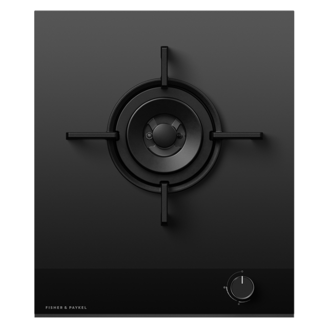 Fisher ＆ Paykel CG451DNGGB4 45Cm 1 Burner Gas Hob - Black Glass