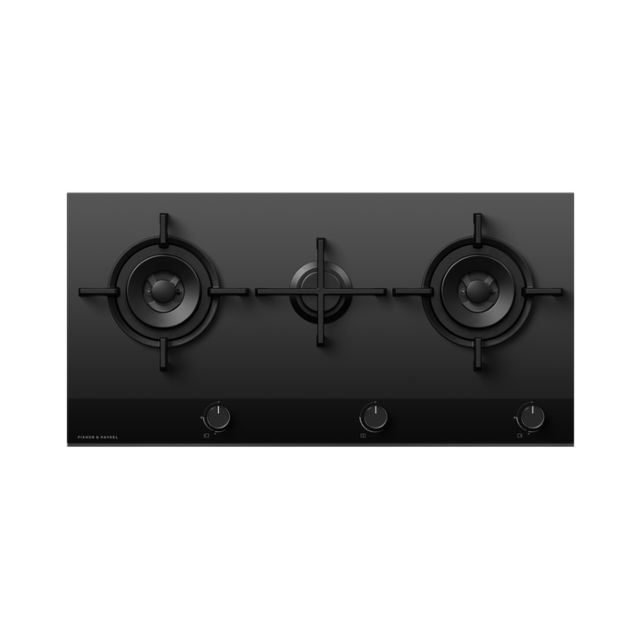 Fisher ＆ Paykel CG903DNGGB4 90Cm Gas Hob - Black Glass