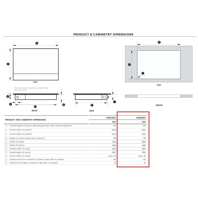 Fisher ＆ Paykel CG905DNGX1 90Cm Gas Hob - Stainless Steel