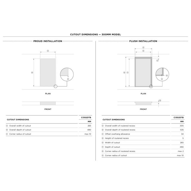 Fisher ＆ Paykel CI302DTB4 30Cm Induction Hob - Black Glass