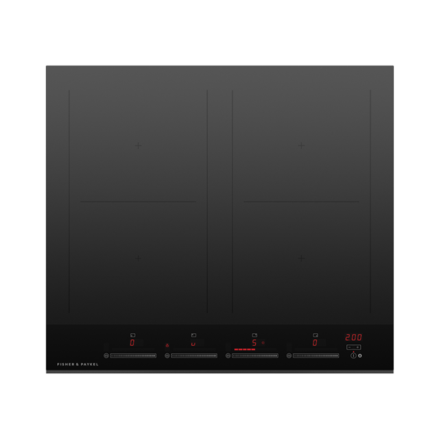 Fisher ＆ Paykel CI604DTB4 60Cm Induction Hob - Black Glass