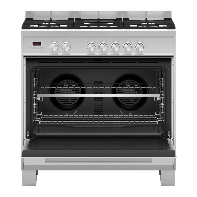 Fisher ＆ Paykel OR90SDG4X1 90Cm Dual Fuel 5 Burner Cooker - Stainless Steel