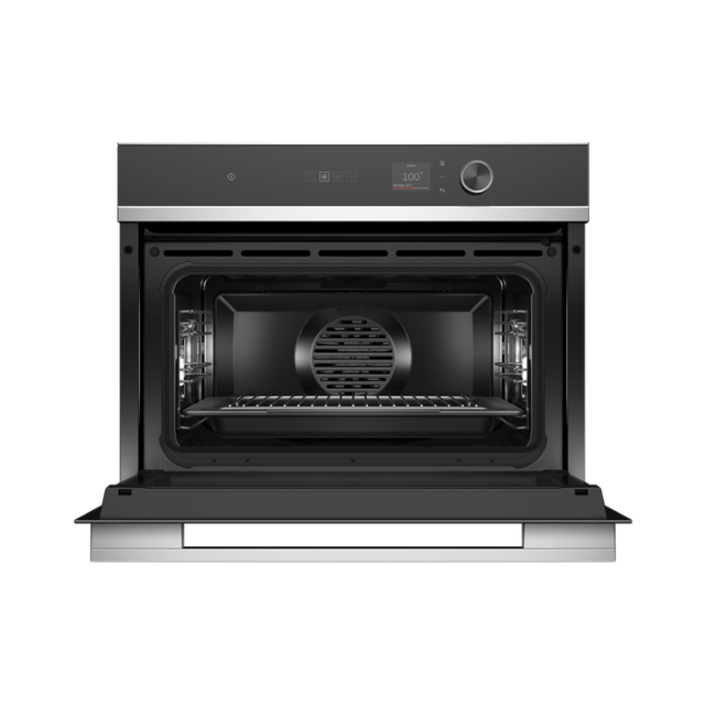 Fisher ＆ Paykel OS60NDLX1 Built In Compact Steam Oven - Black / Stainless Steel