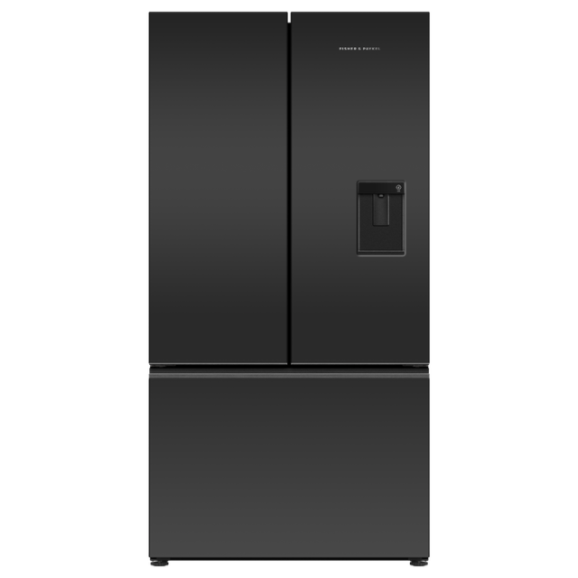 Fisher & Paykel RF540AZUB6 90Cm 70/30 Frost Free American Fridge Freezer - Black Stainless Steel