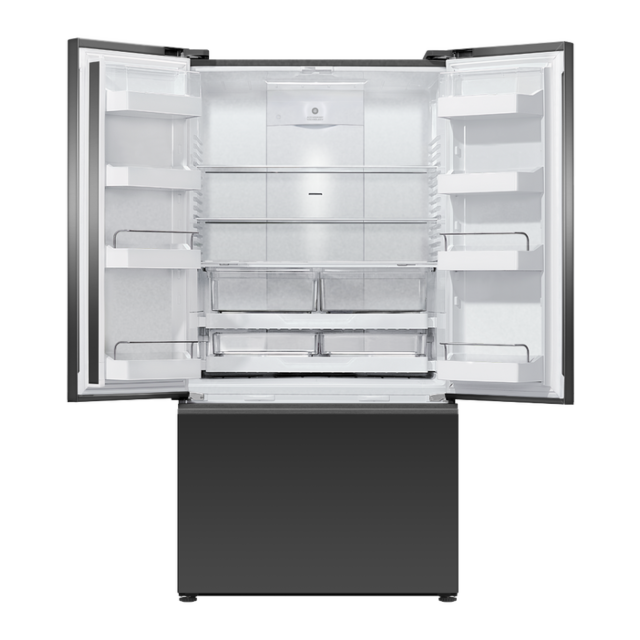 Fisher & Paykel RF540AZUB6 90Cm 70/30 Frost Free American Fridge Freezer - Black Stainless Steel