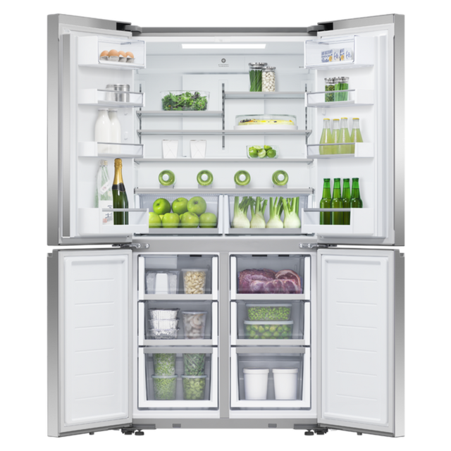 Fisher & Paykel RF605QNUVX1 90.5Cm Quad Door Frost Free Fridge Freezer - Stainless Steel