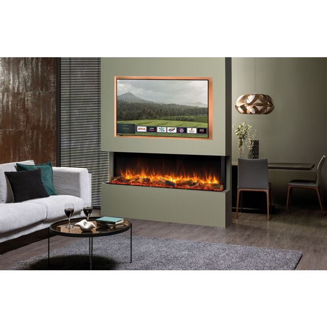 Gazco 210-177 EREFLEX 150RW Frameless Linear Recessed Electric Fireplace
