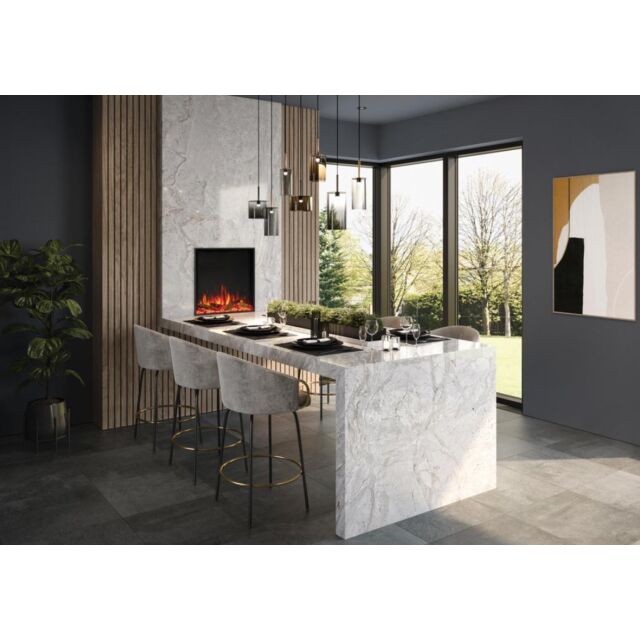 Gazco 223-403 ESTUDIO 60R Frameless Recessed Electric Fireplace