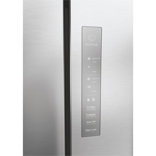 Haier HCR3818ENMM 83.3cm Total No Frost Fridge Freezer - Pt. Inox