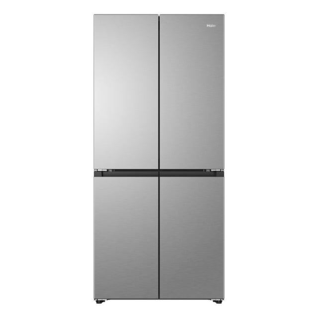 Haier HCR58S18DNMM Multi Door 60/40 Fridge Freezer - Inox H1815 W833 D650 Frz 195L Frg 28L