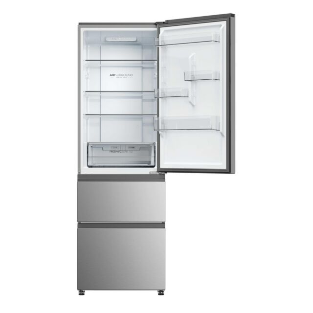 Haier HTR3618DNMM Inox 60/40 Fridge Freezer - H1850 W595 D667