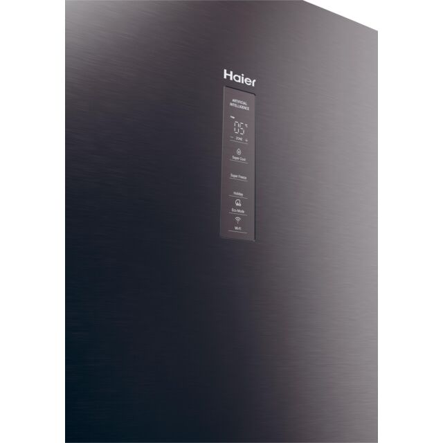 Haier HTW5618EWMP H185 W59.5 D66.7 3D Fridge Freezer Non Plumbed - Dark Inox