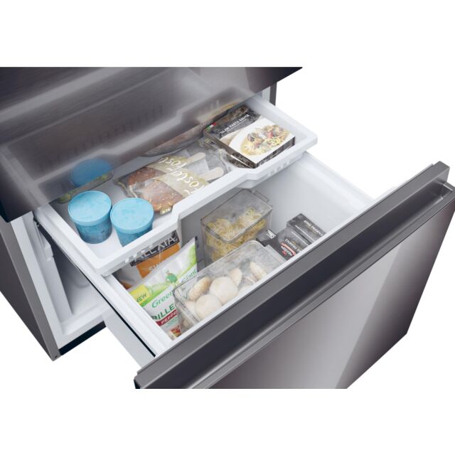 Haier HTW5618EWMP H185 W59.5 D66.7 3D Fridge Freezer Non Plumbed - Dark Inox