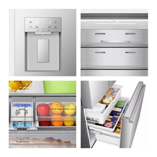 Hisense RF815N4SESE S/Steel American Food Center Plumbed H1785 W914 D730