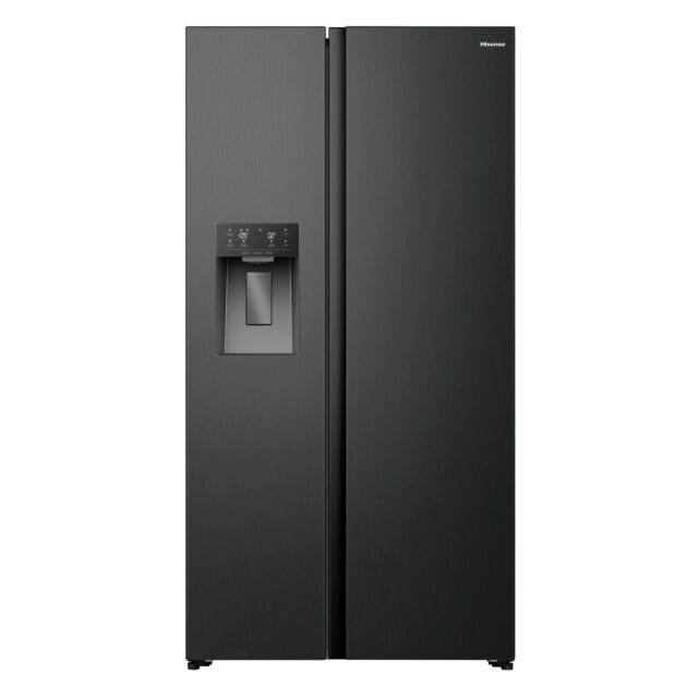 Hisense RS5P528STBE Pureflat Total No Frost American Side By Side - Black Non Plumbed Ice/Water