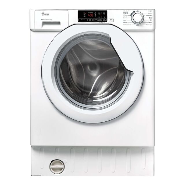 Hoover HBWS48D1W4J-80 Integrated Washing Machine, 8Kg, 1400