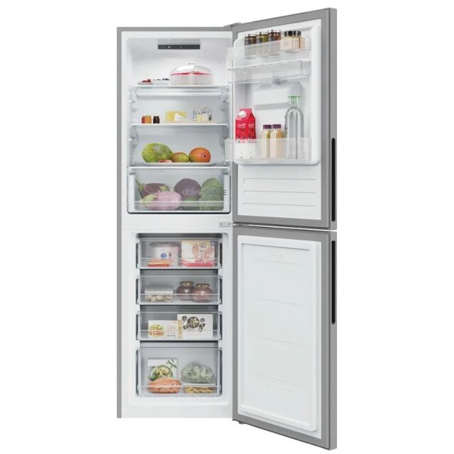 Hoover HOCT3L517EWSK Silver Fridge Freezer With Water Dispenser